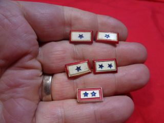 Set Of 5 Wwii Plastic Son In Service Pin Home Front 2