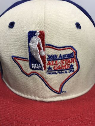 Vintage 1986 NBA All Star Game Dallas Sports Specialties Snapback Hat RARE 2