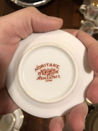 8 RARE Noritake Azalea Miniature Plate Butter Pat Franklin Japan Child 3