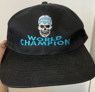 Rare Vtg 90s Wwf Stone Cold Steve Austin World Champion Austin 3:16 Snapback Hat