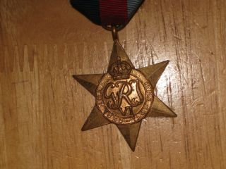 Ww2 British Medal 1939 - 1945 Star Named Nel South African
