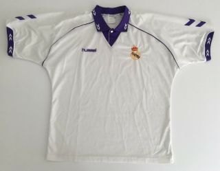 REAL MADRID 1992/94 Home Football Shirt XL Soccer Jersey Vintage HUMMEL Maglia 6