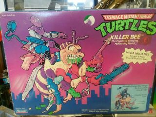 Vintage Tmnt Teenage Mutant Ninja Turtles Killer Bee Mega Mutants Vehicle 1990