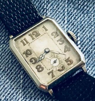 Vintage Blancpain Art Deco 14k Gold Filled Wrist Watch Running
