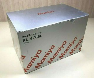 【rare Unused】 Mamiya K/l Kl 65mm F4 L Floating System Lens For Rb67 From Japan