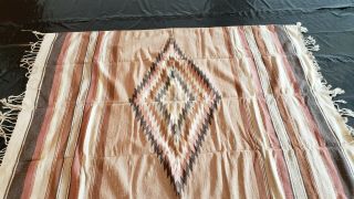 Large Vintage Mexican Rug Weaving Southwest Indian Design 67 