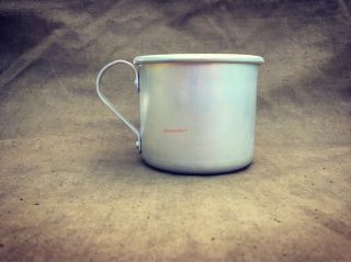 Ww2 Red Army Soviet Sodier’s Aluminum Cup Mug.  Stamp: Star Of 1941