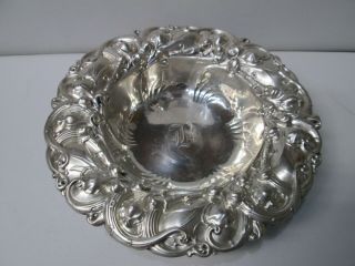 Antique Whiting Lily Of The Valley Sterling Silver Bon Bon Candy Dish 6194