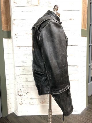 Harley Davidson Men ' s Vintage 90 ' s V - TWIN Leather Jacket Patches RARE S 6