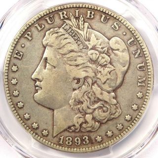 1893 - O Morgan Silver Dollar $1 - Pcgs Vf30 Pq - Rare Key Date - Certified Coin