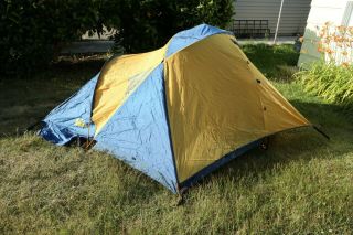 REI Convert Mountain 2 Vintage Backpacking 4 Season Camping Tent W/ Footprint. 6