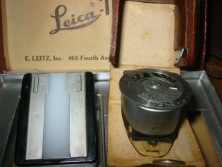 Vintage Leica 35 mm camera with 12