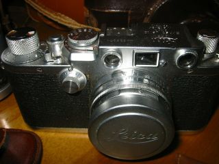 Vintage Leica 35 mm camera with 4