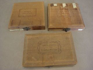 2 Vintage Boxes Kingsley Stamping Machine Hot Foil Stamps Roman Emblems Military