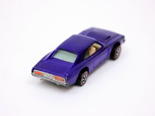 Vintage Hot Wheels Redline 1969 Custom Dodge Charger Purple 4