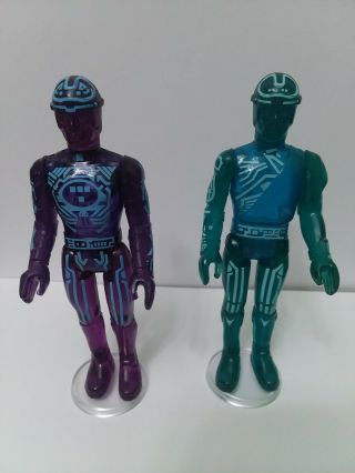 1982 Vintage Tomy Tron And Flynn Action Figures From Movie Tron Near