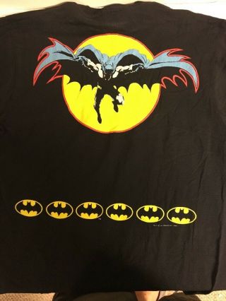 Rare All Over Print 1980’s Dc Comics Batman T - Shirt Unworn 21 " X 28 " L