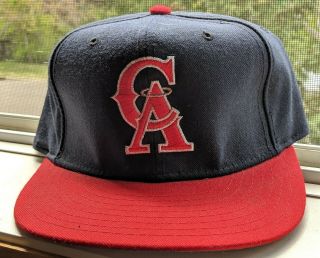 Vtg California Angels Era Fitted Hat 7 1/2 Deadstock 1994 - 96