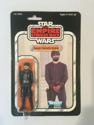 Vintage 1980 Kenner Star Wars Esb Bespin Security Guard 32 Back Moc