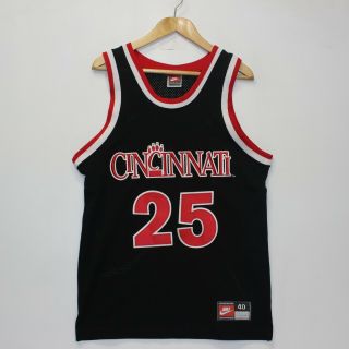 Vintage Cincinnati Bearcats Ncaa Nike Basketball Jersey Size 40