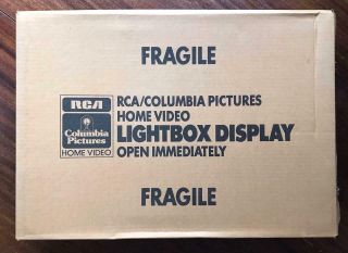 RCA Light Box VIdeo Store Promotional Display VTG NIB VHS Advertising NM, 2