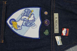 Vintage Blue Knights Motorcycle Club MC Colorado - I Denim Vest Mens XL Wrangler 3
