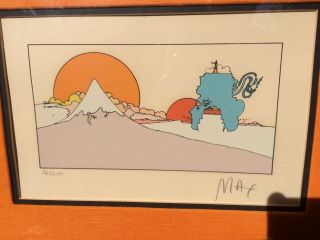 Peter Max,  Signed Serigraph,  160/250 Rare vintage piece from 1972 2