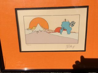 Peter Max,  Signed Serigraph,  160/250 Rare vintage piece from 1972 4