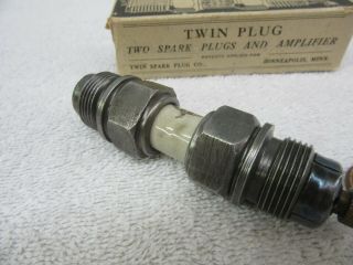 Vintage Antique Twin Reversible Spark Plug 7/8 " Collectible Dp