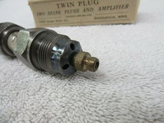 Vintage Antique Twin Reversible Spark Plug 7/8 