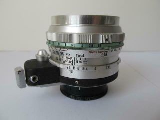 Vtg.  Steinheil Auto - Quinon 55mm f/1.  9 Lens Exakta Mount Pls Read 3
