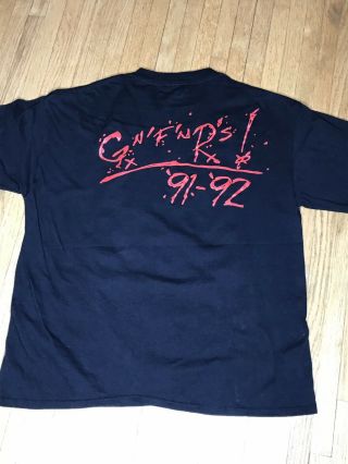 VTG 1991 Guns N Roses T Shirt Use Your Illusions Tour Concert Flag Tee 90s XL 7