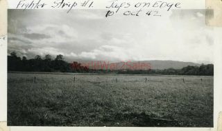 118 Wwii 6th Seabees Guadalcanal Photo Fighter Strip 1 Barbed Wire Enemy