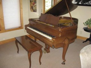 1921 Chickering Ampico Reproducing Baby Grand Piano With Rare Louis Xv Case