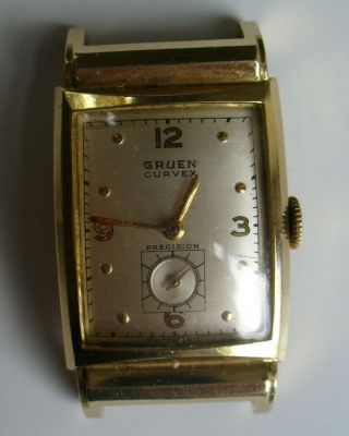 Gruen Curvex 10k Gold Filled Case Vintage 1940 