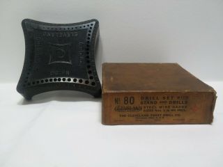 Vintage Ctd Co.  No.  80 Drill Bit Holder Cleveland Twist Drill Index W/box