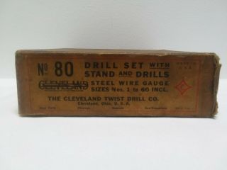 Vintage CTD Co.  No.  80 Drill Bit Holder Cleveland Twist Drill Index w/Box 5