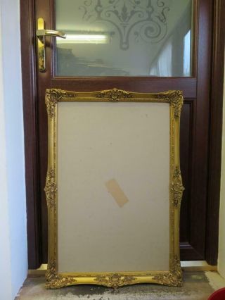 old picture frame LARGE gold fits a 30 