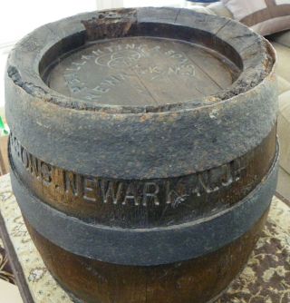 Rare P.  BALLANTINE Pre - Prohibition 1/4 KEG Wood P.  BALLANTINES Beer Barrel 10