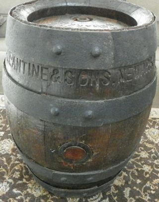 Rare P.  Ballantine Pre - Prohibition 1/4 Keg Wood P.  Ballantines Beer Barrel