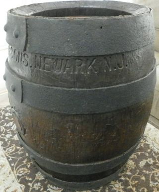 Rare P.  BALLANTINE Pre - Prohibition 1/4 KEG Wood P.  BALLANTINES Beer Barrel 4