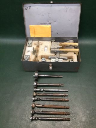 Vintage Schlage Lock Co Lockset Door Installation Tools W/ Multi - Spur Boring