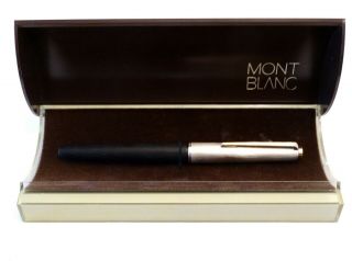 Montblanc 225 Vintage Black Doue Fountain Pen With 14k Gold Nib Size Ef