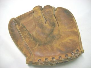 Vintage 1950 ' s Nokona Leather 3 finger Baseball Glove Gene Clough J113 2