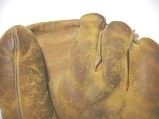 Vintage 1950 ' s Nokona Leather 3 finger Baseball Glove Gene Clough J113 4
