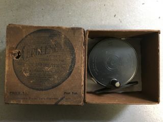 Rare Vintage Hardy Bros.  Ltd.  The " Perfect " Fly Reel 2 7/8 " With Older Hardy Box