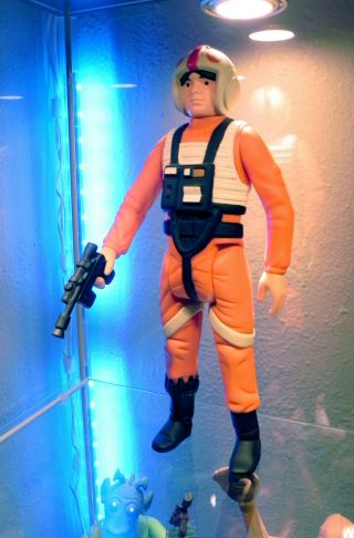 Star Wars Jumbo Luke Skywalker X - Wing Pilot Gentle Giant Kenner Vintage 12 " Loos