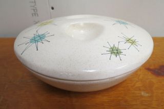 Vintage Franciscan Starburst Mid Century Atomic 1.  5 Qt Covered Casserole And Lid