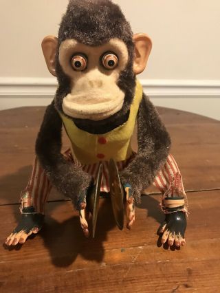 Vintage Jolly Chimp Clapping Monkey Battery Operated Toy Made In Japan