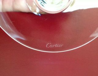 Authentic Cartier Vintage Crystal Champagne Glasses / Flutes 4
